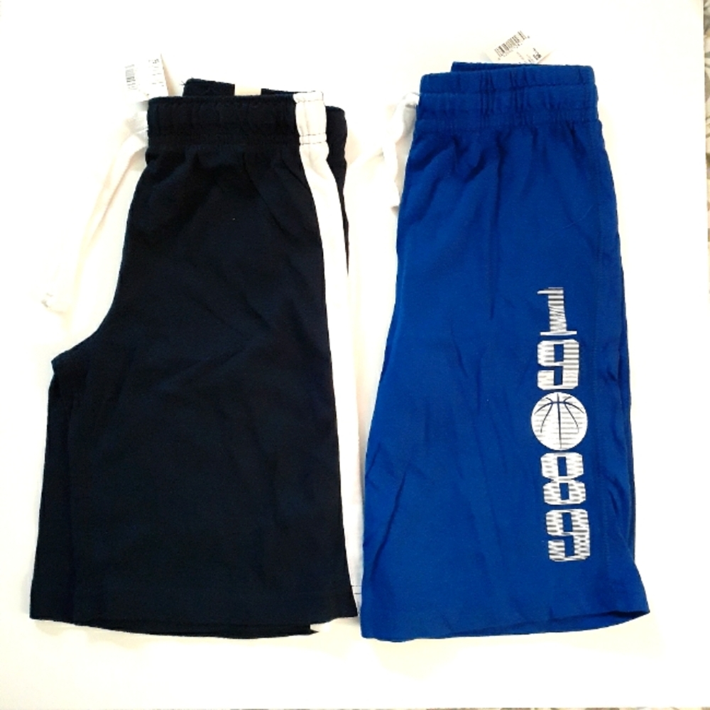 NWT The Children's Place 2x Pair Boys Athletic Cotton Shorts Size M 7/8
